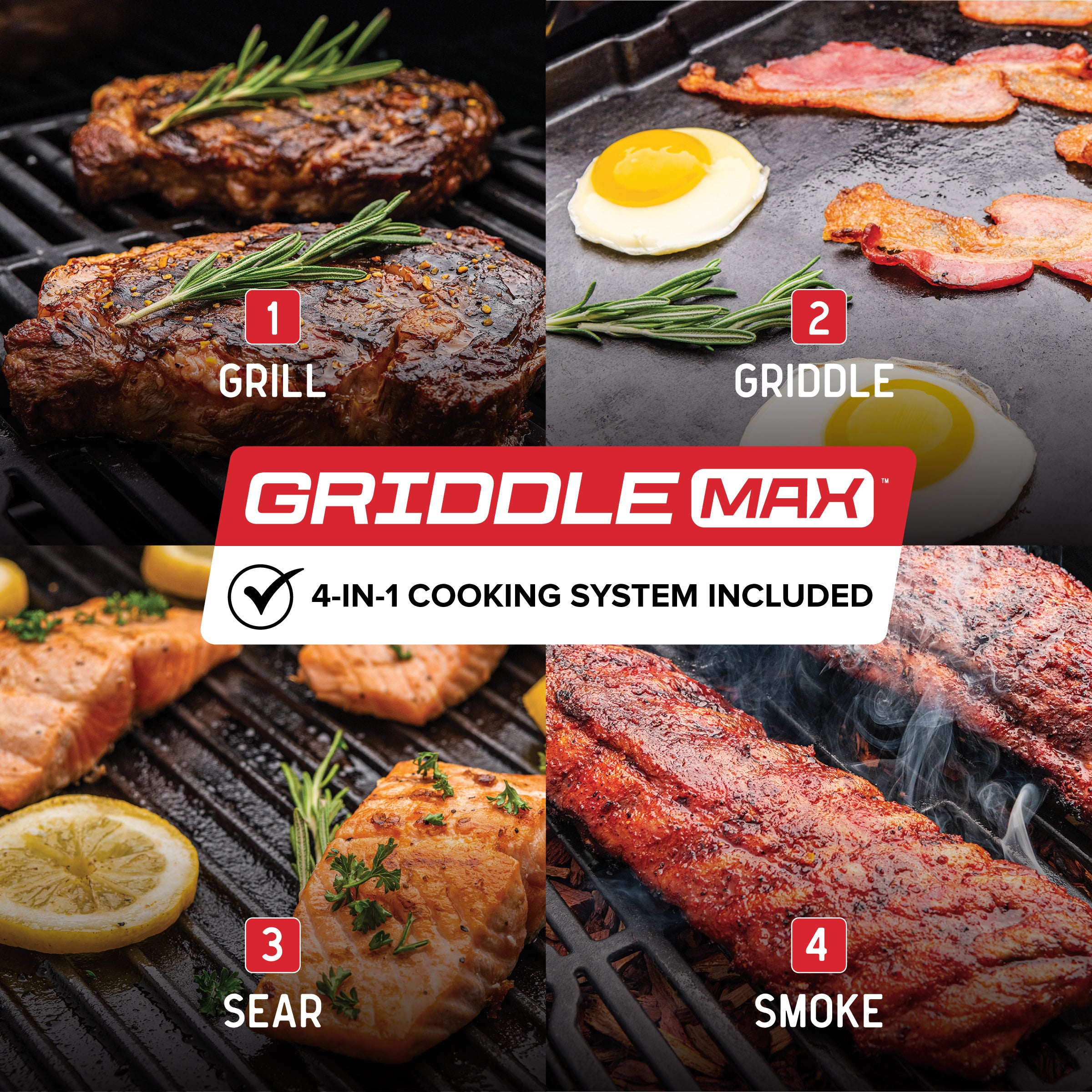 Nexgrill Gourmet Pro 6 brænder gasgrill med side- og bagbrænder